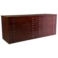 Large Haberdashery Industrial Chest of Drawers Loft Style, circa 1930s