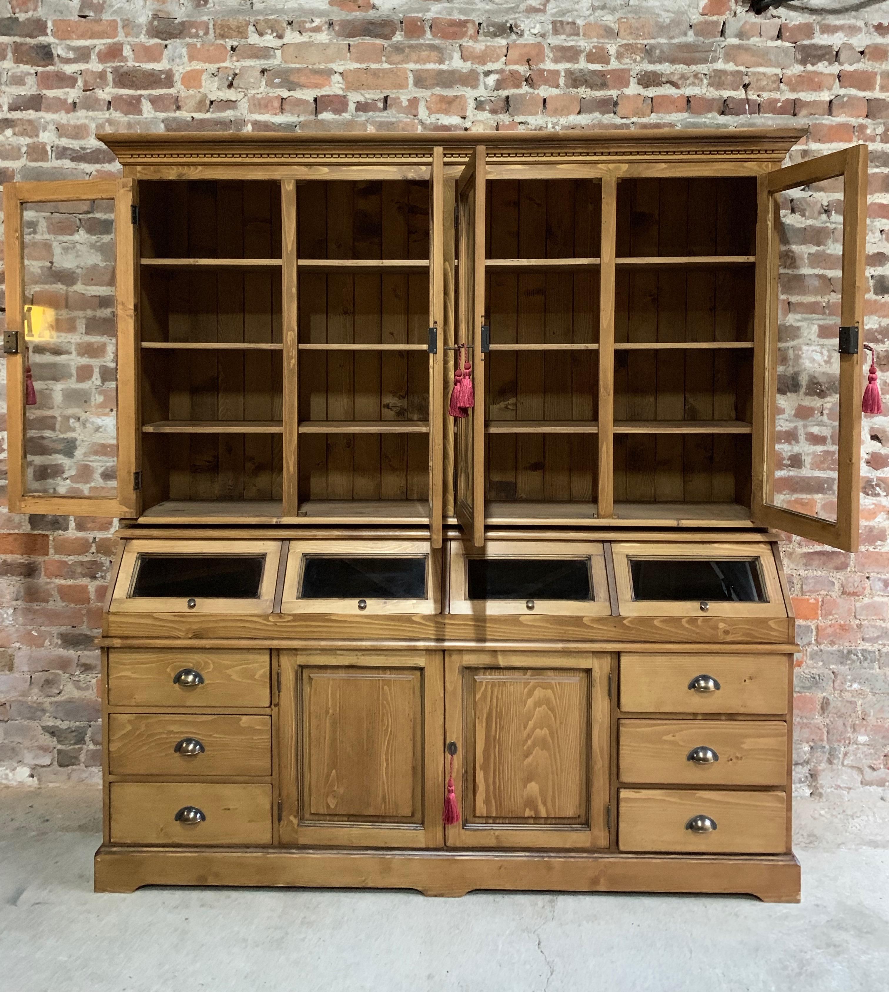 Large Haberdashery Shop Cabinet Solid Pine Apothecary, 20th Century 1