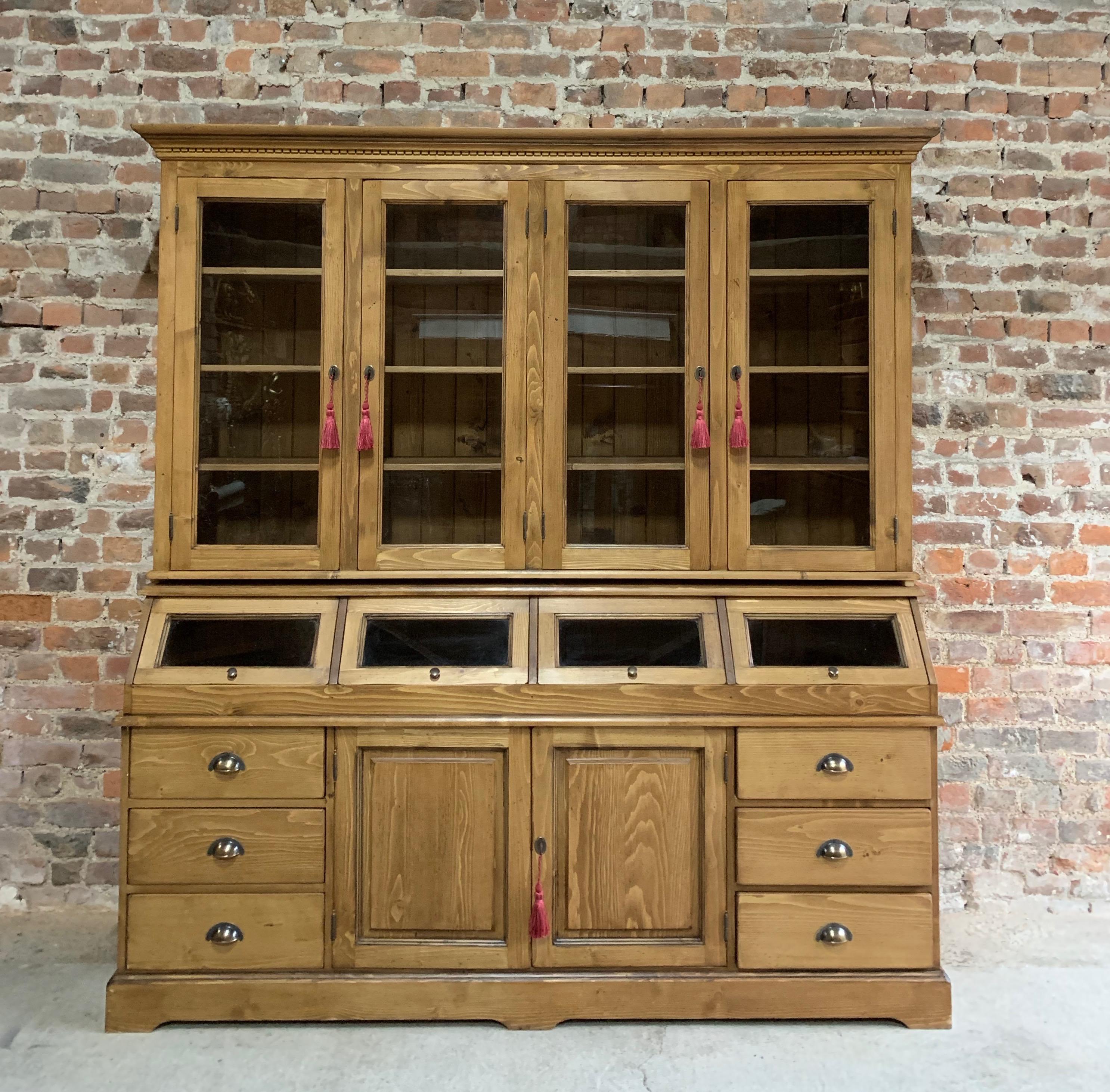 Large Haberdashery Shop Cabinet Solid Pine Apothecary, 20th Century 3