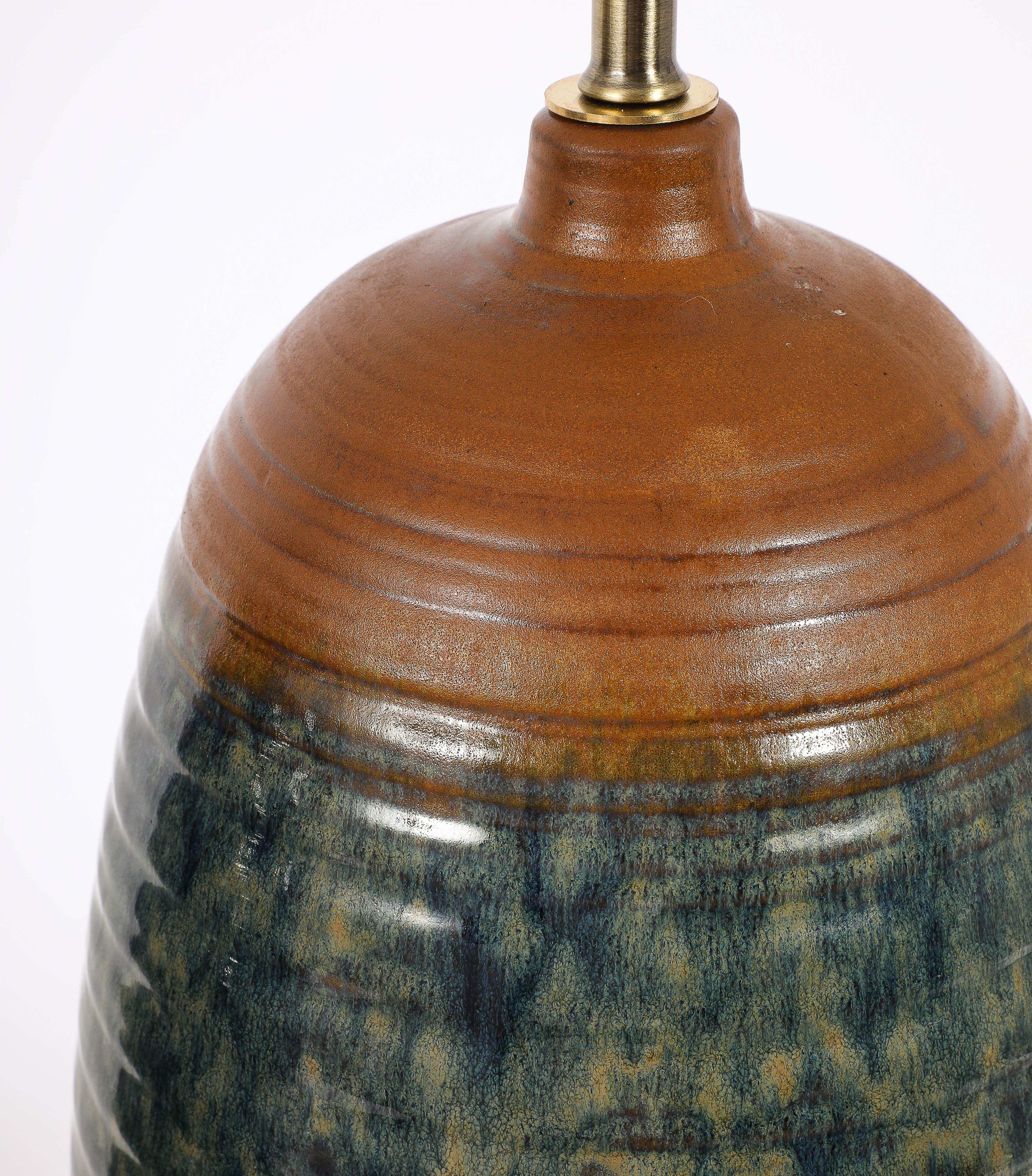 Grandi lampade da tavolo in ceramica di Haeger, USA anni '50 in vendita 2