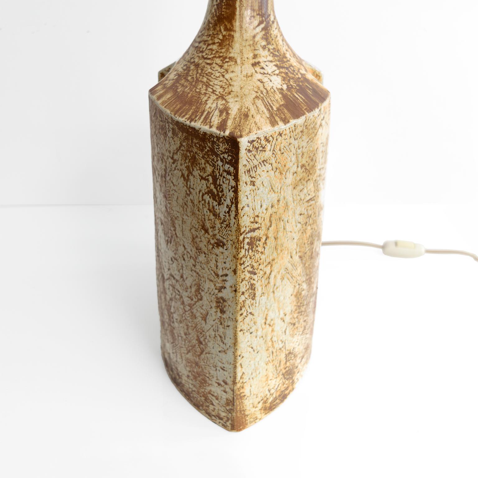 20th Century Large Haico Nitzsche Designed Ceramic Lamp for Søholm Pottery, Bornholm, Denmark