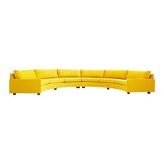 Large Half Circle Sectional Sofa by Milo Baughman for Thayer Coggin