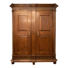 Large Hallway Cabinet from the Baroque Period circa 1750, Oak