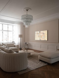 Large Hallway Murano Chandelier in the of style of Venini