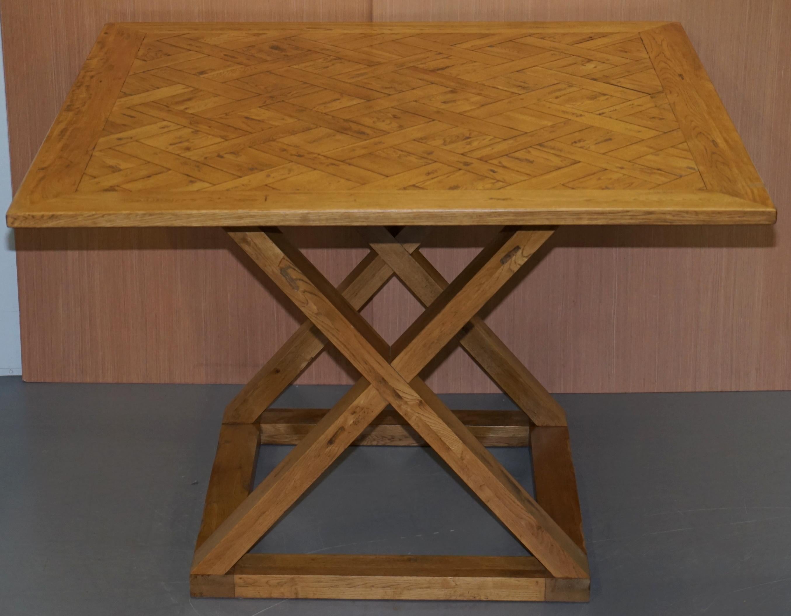We are delighted to offer for sale this stunning 100% solid pegged oak Halo large high bar table to seat 8 – 12 people

I have the matching eight bar stools by Halo listed under my other items and another set of eight brown leather stools from