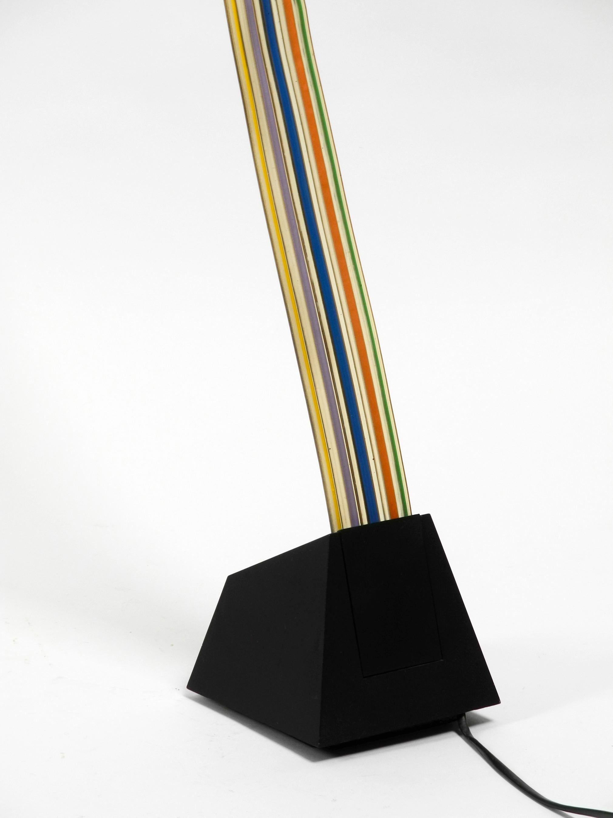 Large Halogen Table Lamp by Alberto Fraser for Stilnovo 1980s Postmodern Design For Sale 11