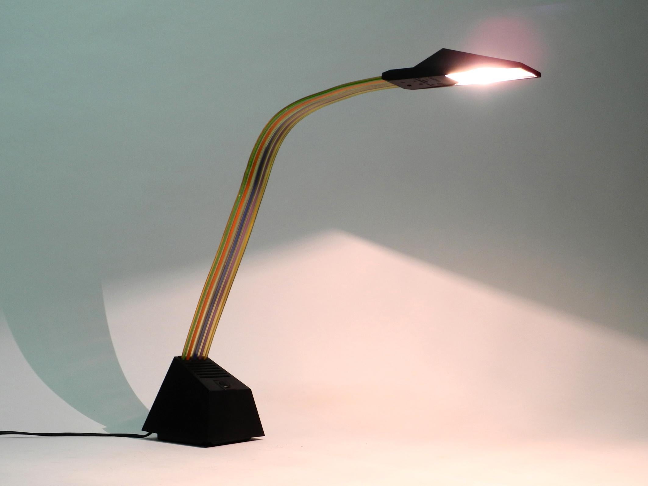 Large Halogen Table Lamp by Alberto Fraser for Stilnovo 1980s Postmodern Design For Sale 13