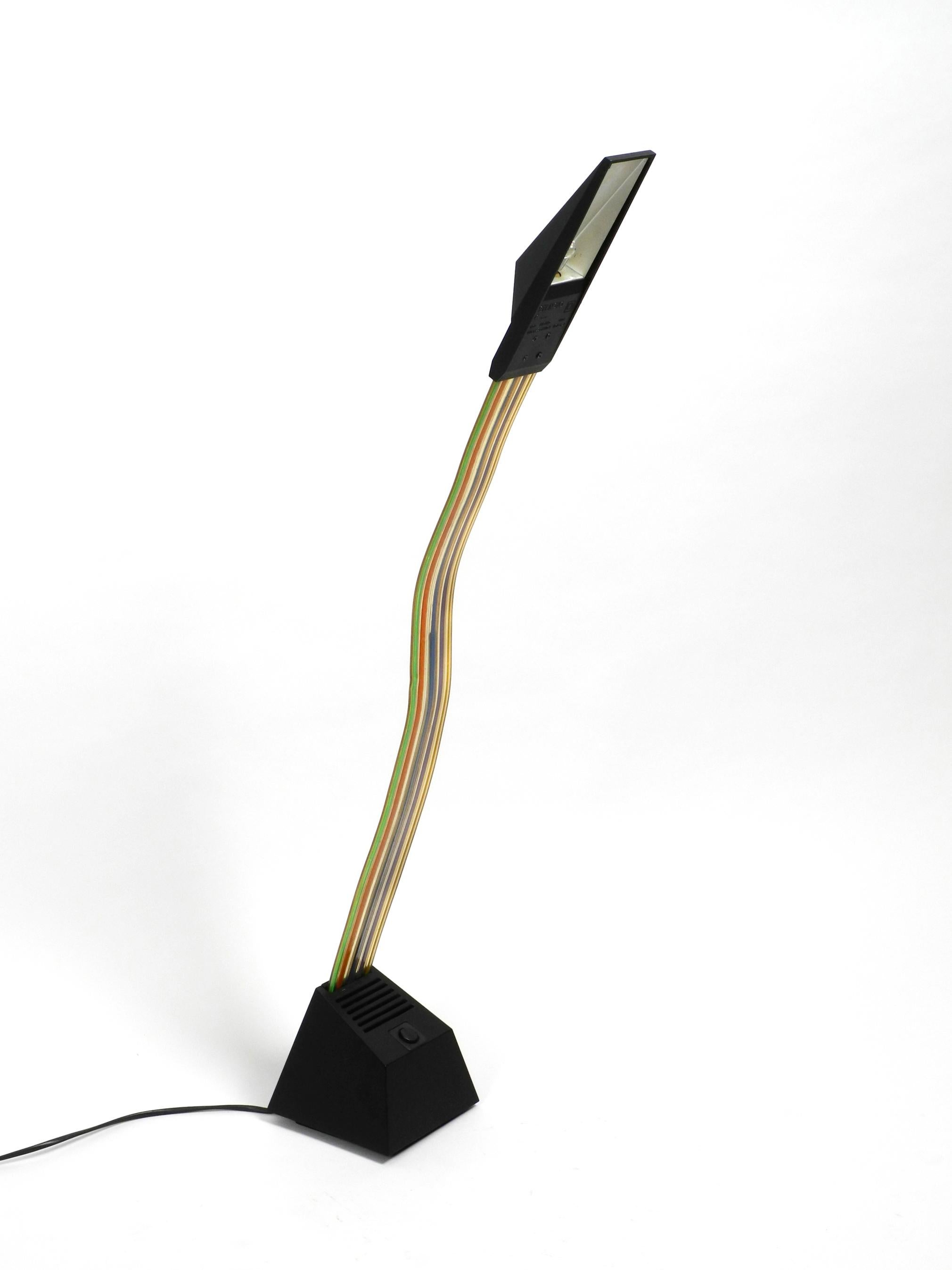 Late 20th Century Large Halogen Table Lamp by Alberto Fraser for Stilnovo 1980s Postmodern Design