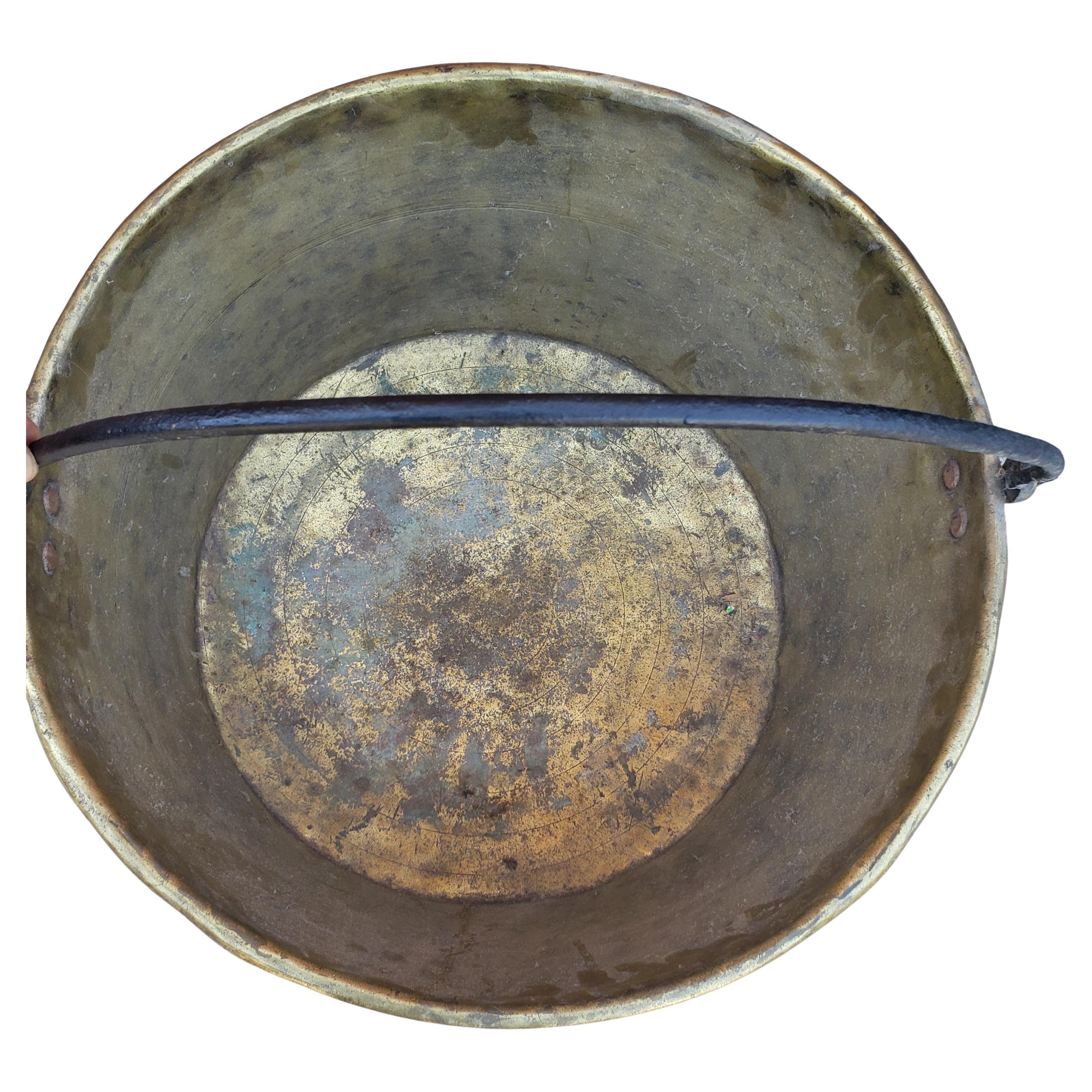 large brass bucket