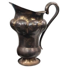 Large Hammered Ewer Vase