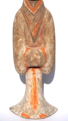 Large Han Dynasty Terra-cotta Court Lady Figure TL Tested