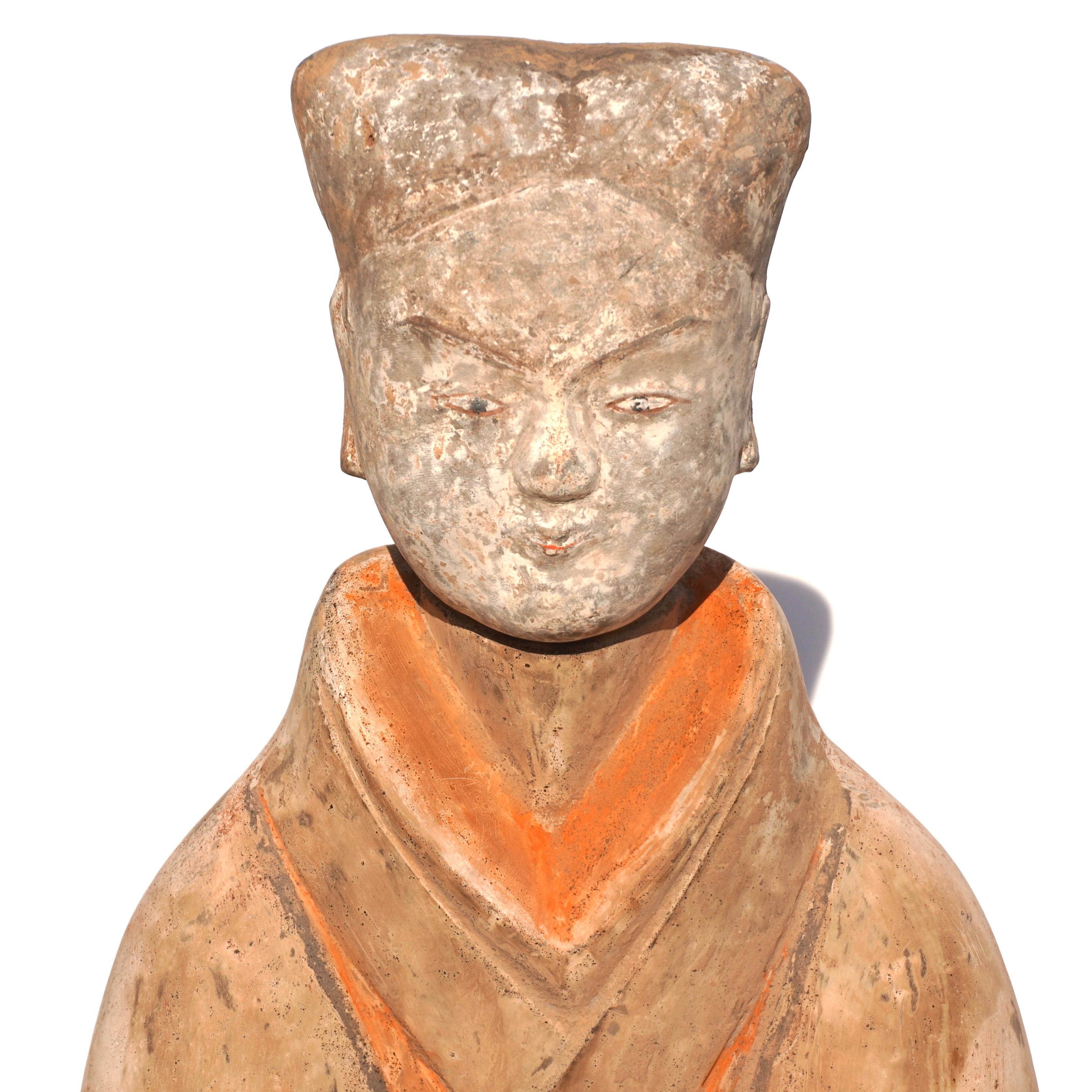 statuette chinoise ancienne en terre cuite