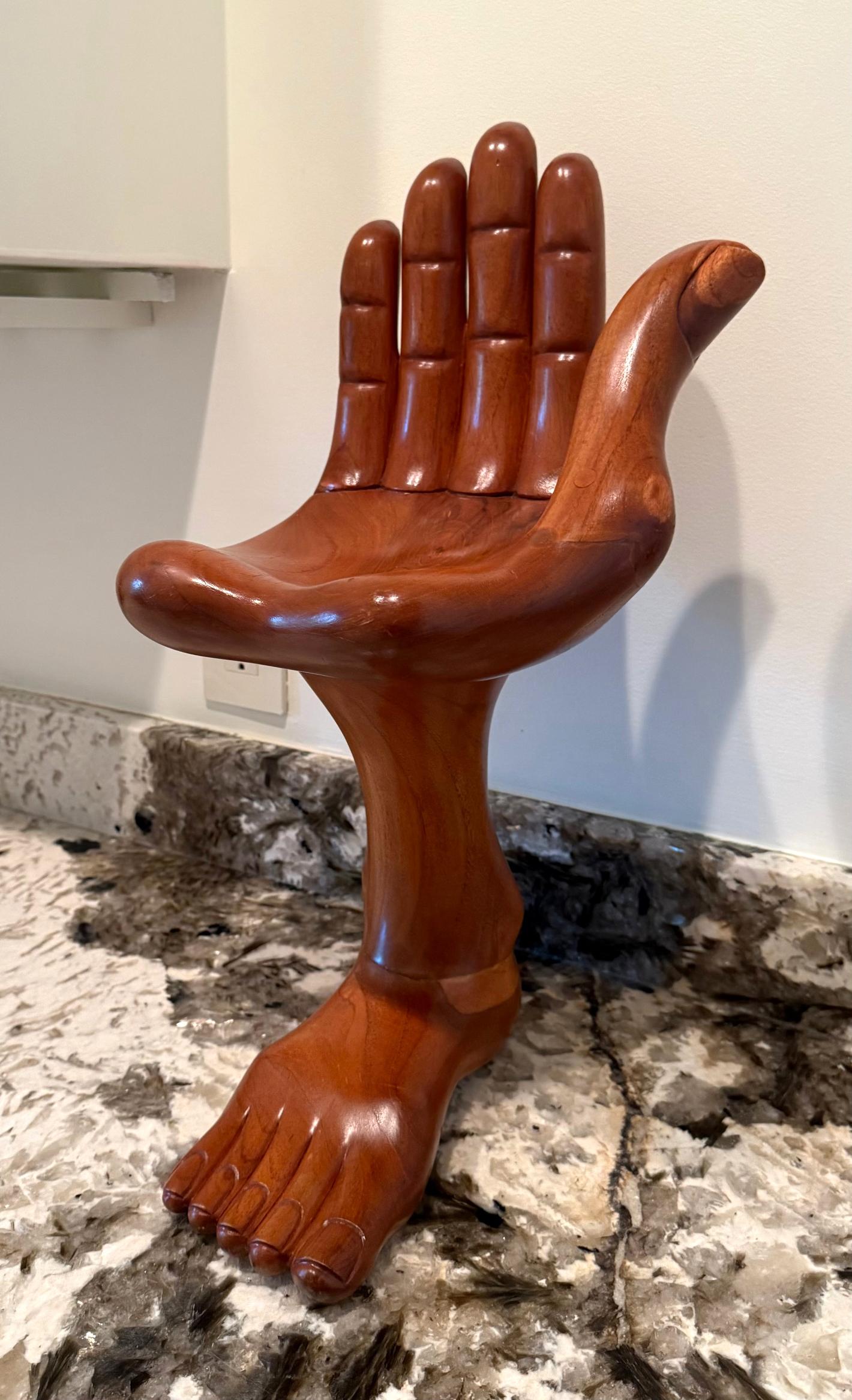 Rare Iconic Surrealism Hand and Foot Sculpture by Pedro Friedeberg For Sale 13