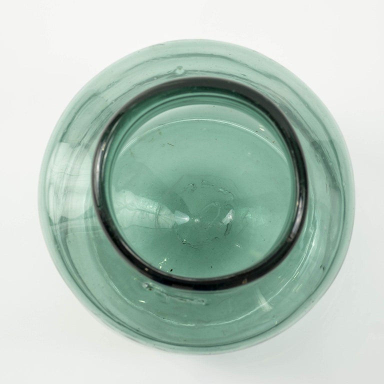 Large HandBlown Antique Glass Jar For Sale at 1stDibs