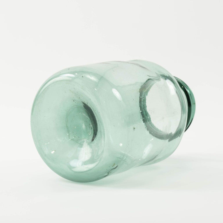Large HandBlown Antique Glass Jar For Sale at 1stDibs