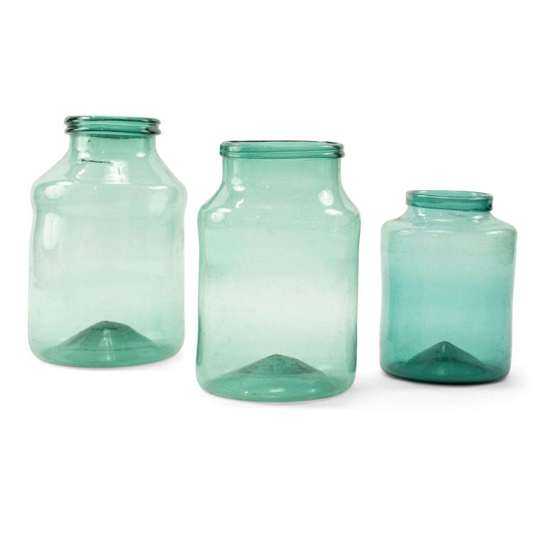 Large HandBlown Antique Glass Jar For Sale at 1stDibs