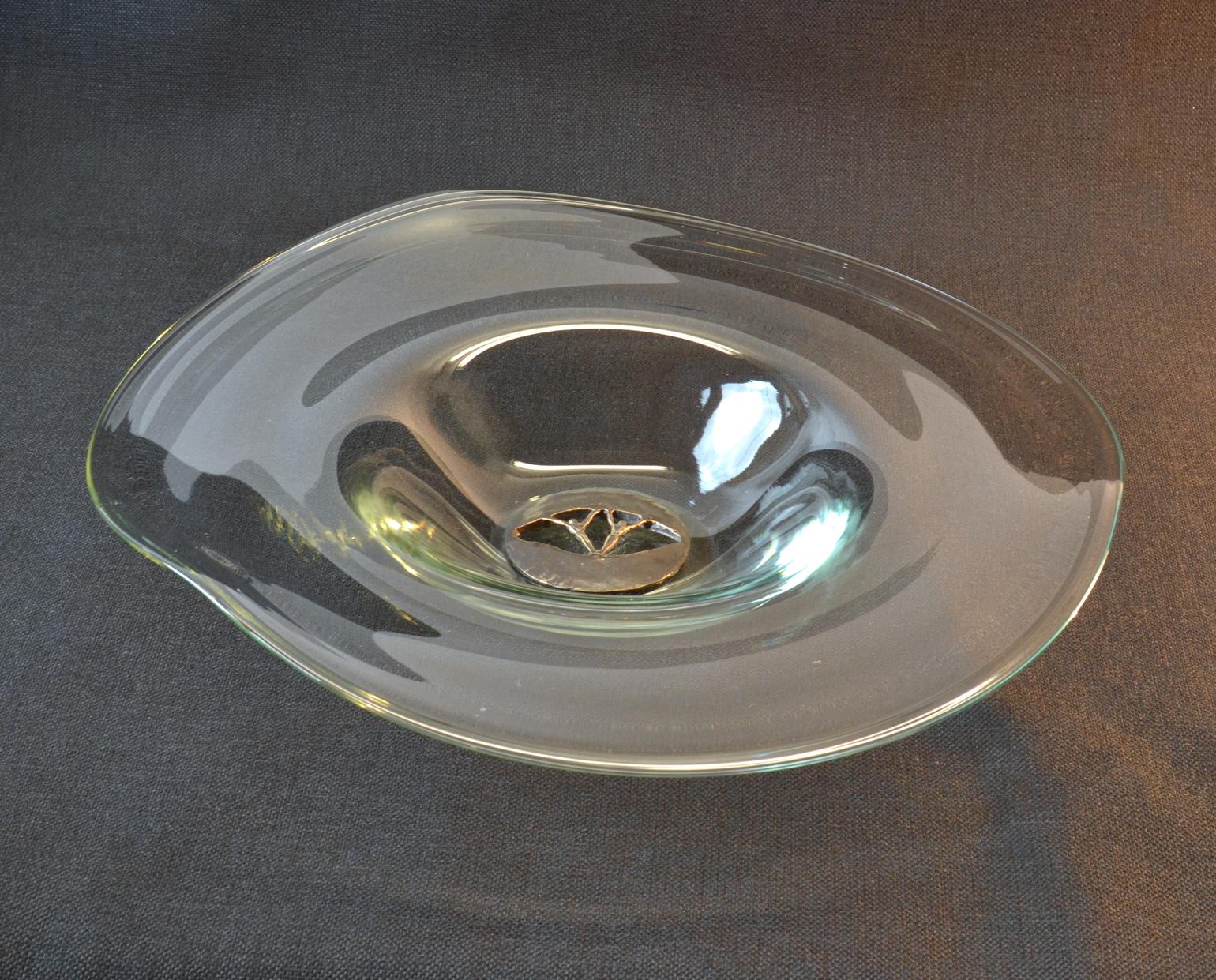 large blown glass bowl