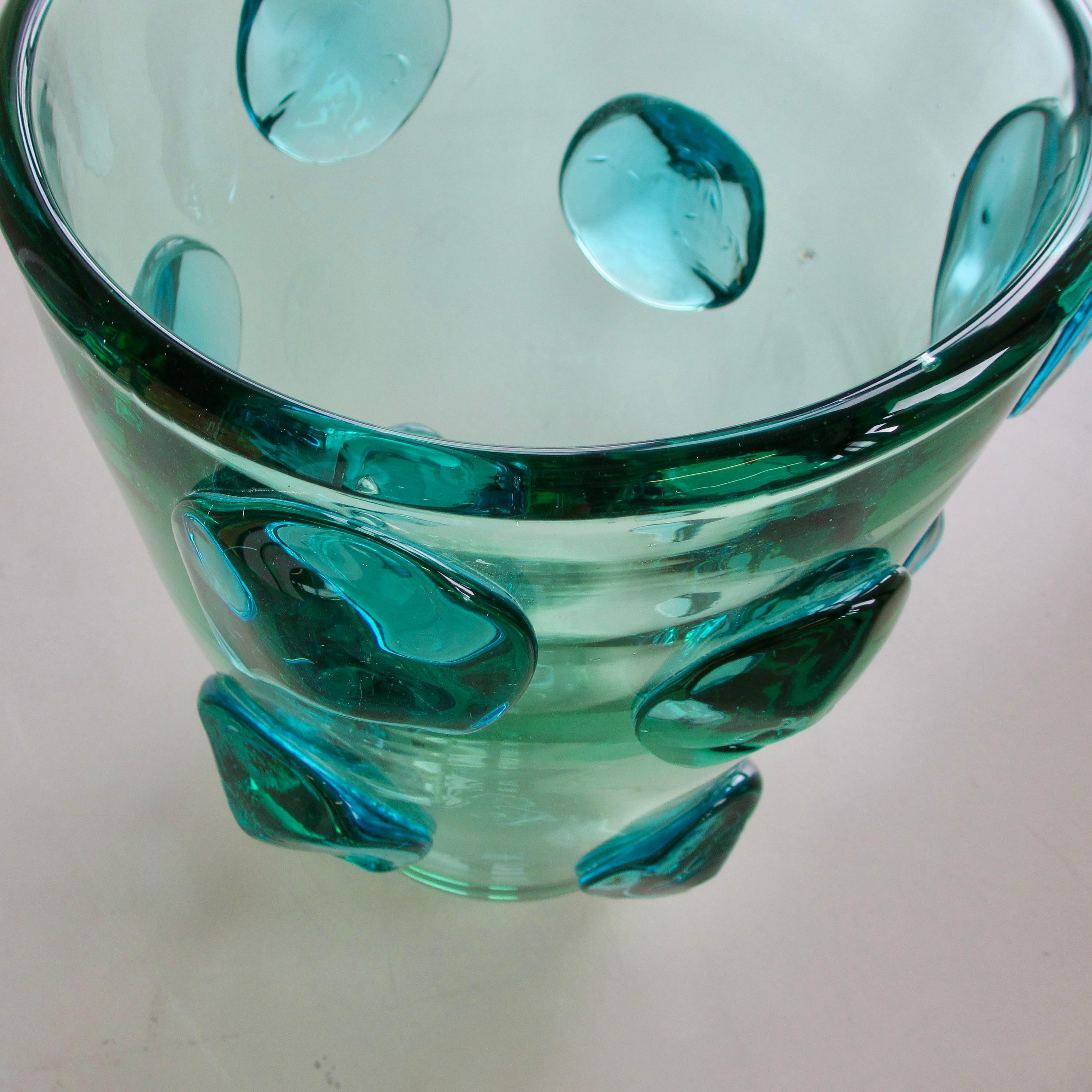 Large hand-blown glass vase, Italy, Murano. In Excellent Condition In Berlin, Berlin
