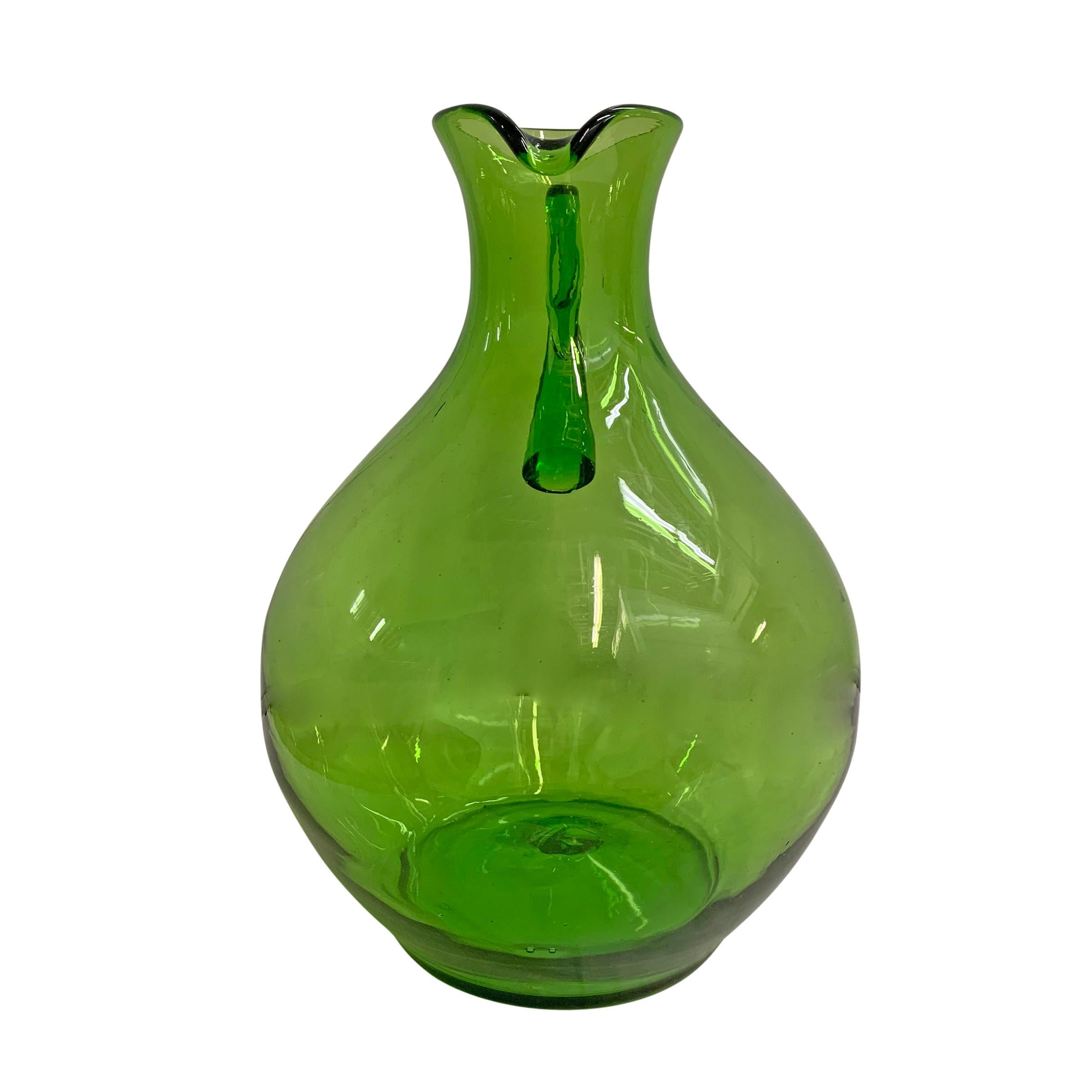 large green glass jug
