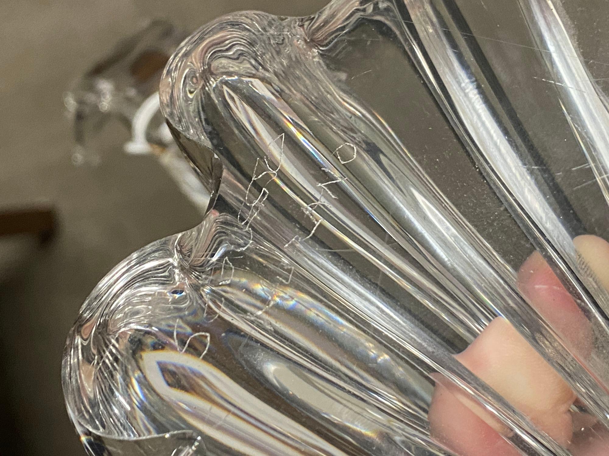 Grande scultura di delfino in cristallo di Murano soffiato a mano con piombo Archimede Seguso in vendita 1