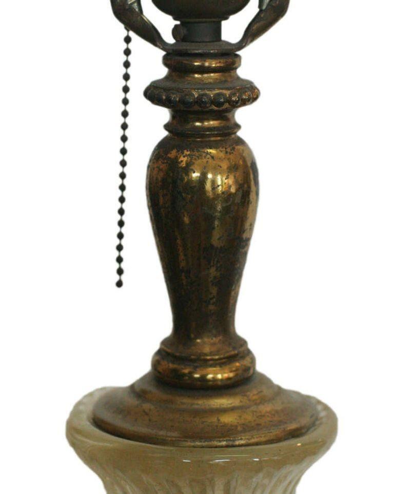 Grande lampe de table en verre de Murano soufflé à la main de style Barovier en vente 1