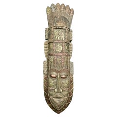 Large Hand Carved African Teak Tribal masks