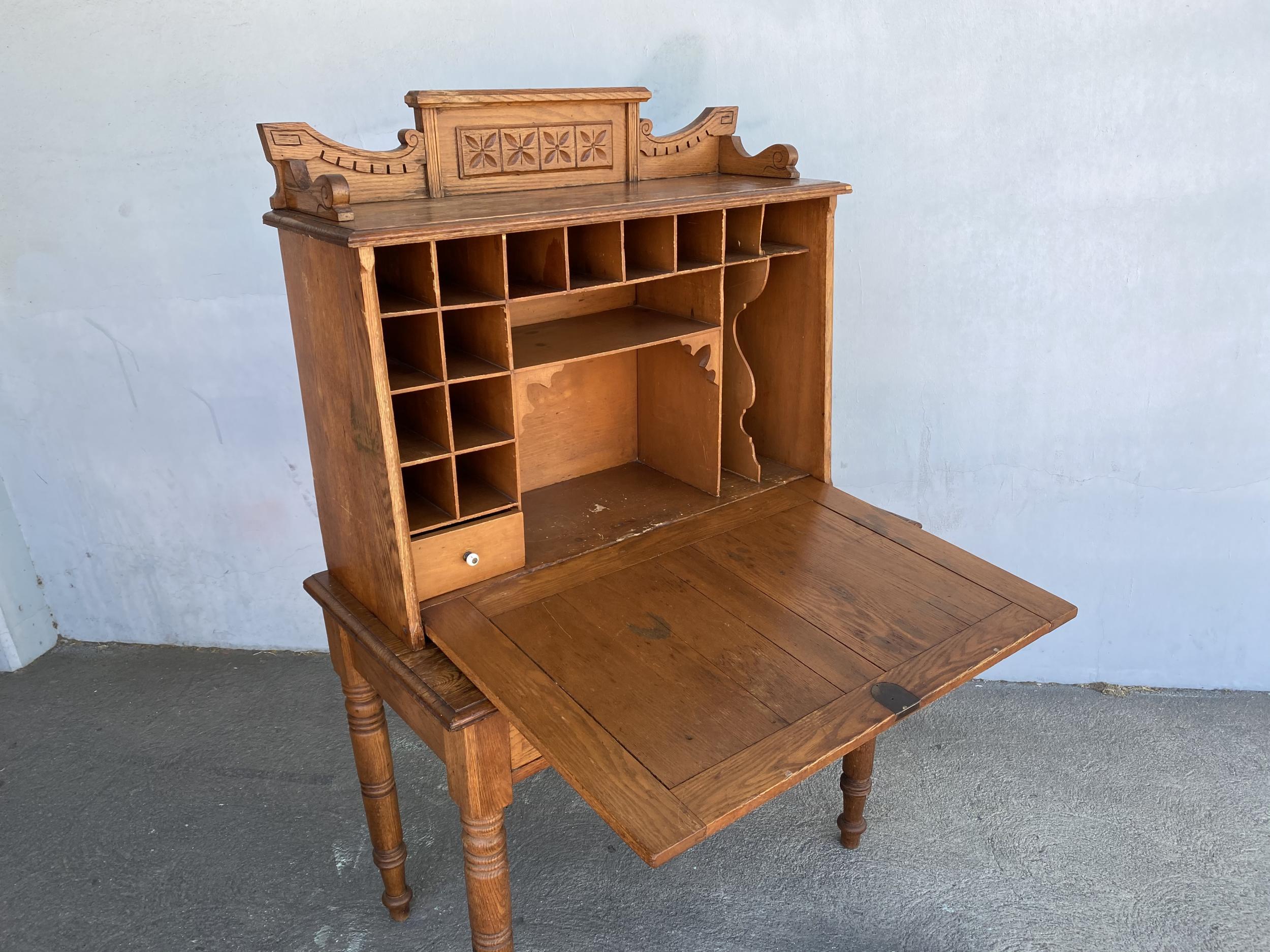 fold down secretary desk