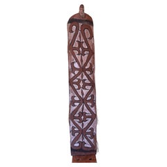Large Hand Carved Asmat Shield from Papua New Guinea, 1970s