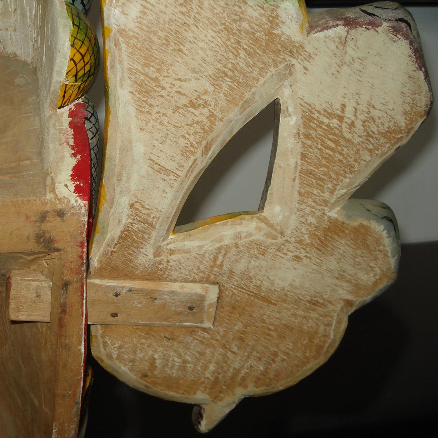 Large Hand-Carved Balinese Barong Dance Mask For Sale 3