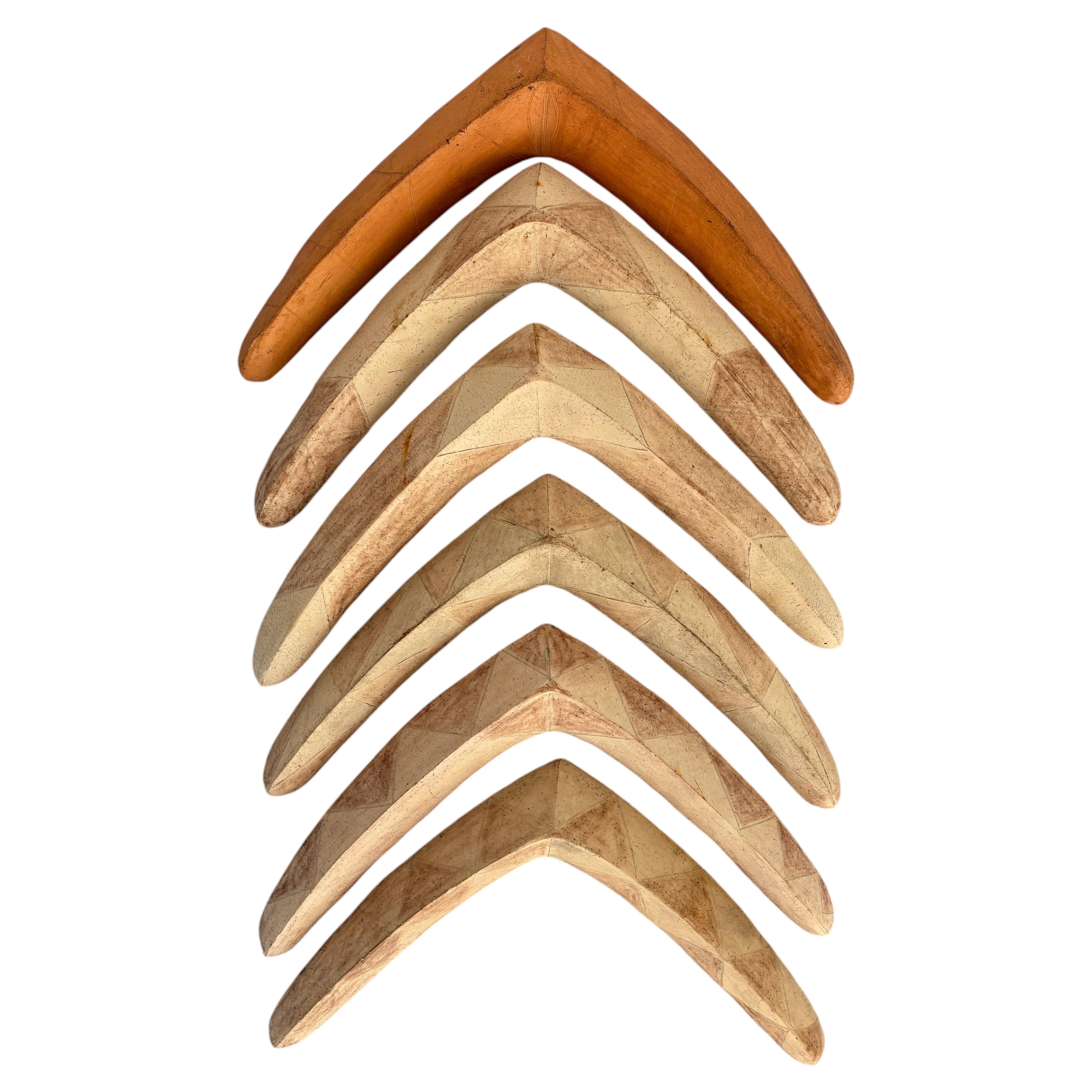 Large Hand-Carved Ceramic Wall Sculptures with Abstract Design For Sale