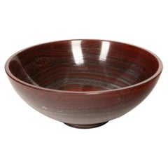 Large Hand Carved Haematite-Jasper Bowl