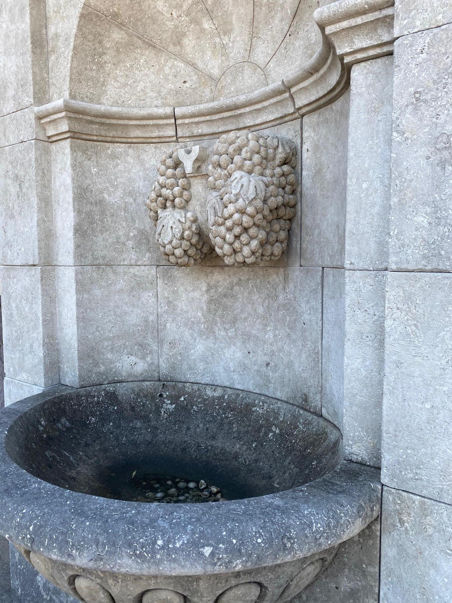 limestone fountain