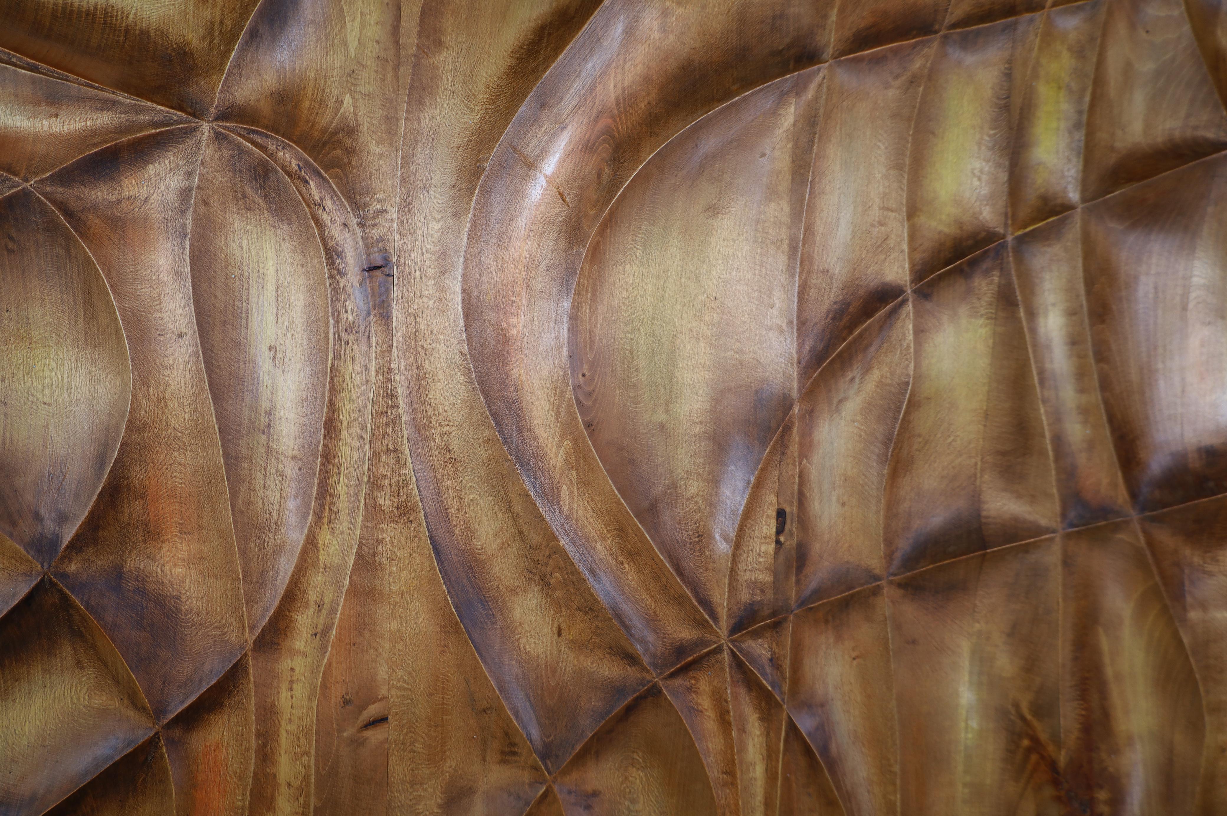 Large Hand-Carved Linden Wood Wall Panels, Fairmont Golden Prague Hotel CZ 1970s For Sale 3