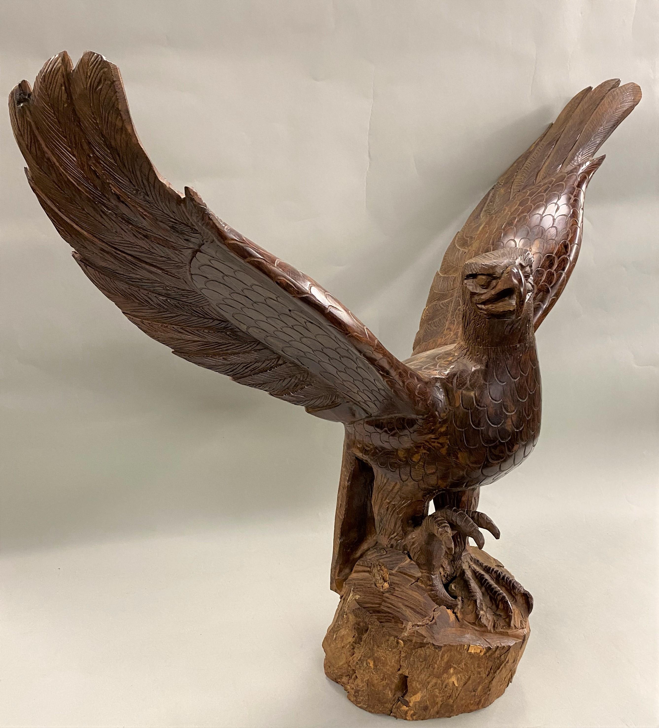 hand carved eagle