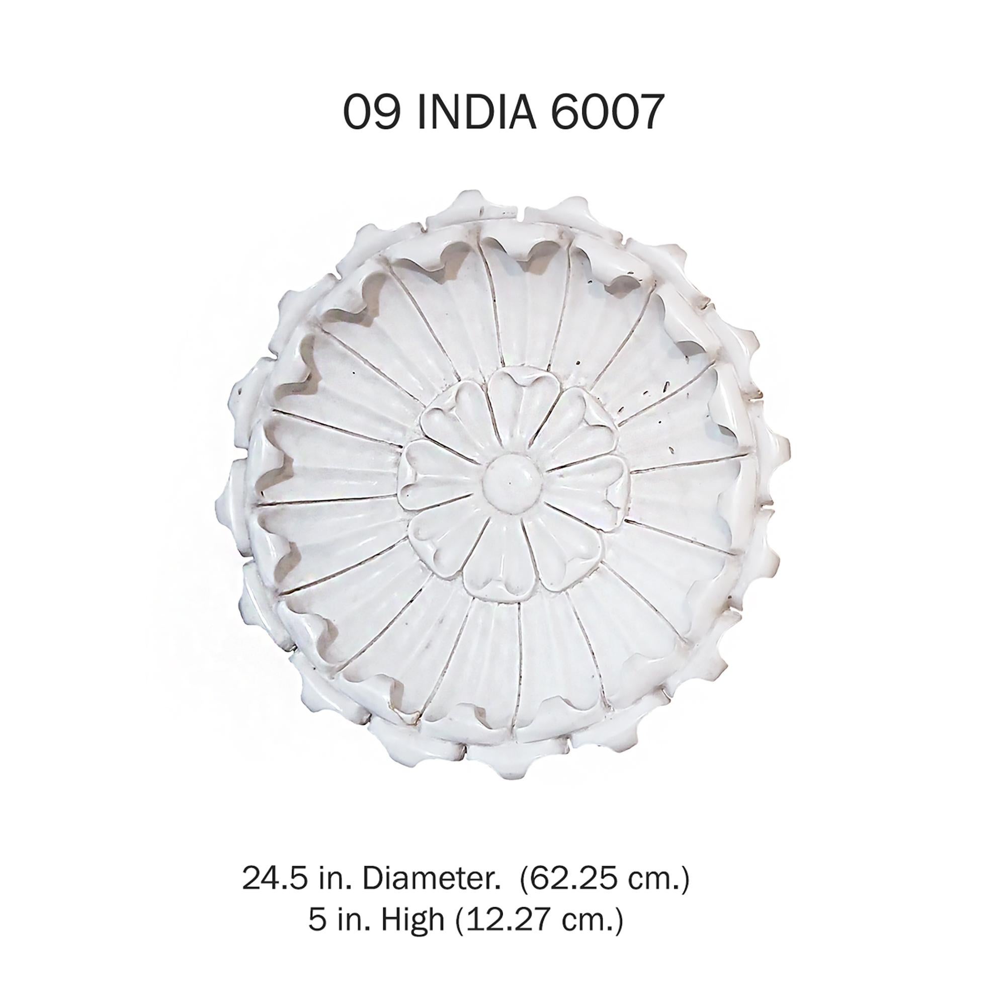 Große handgeschnitzte Marmorschale, Mitte des 20. Jahrhunderts im Angebot 5