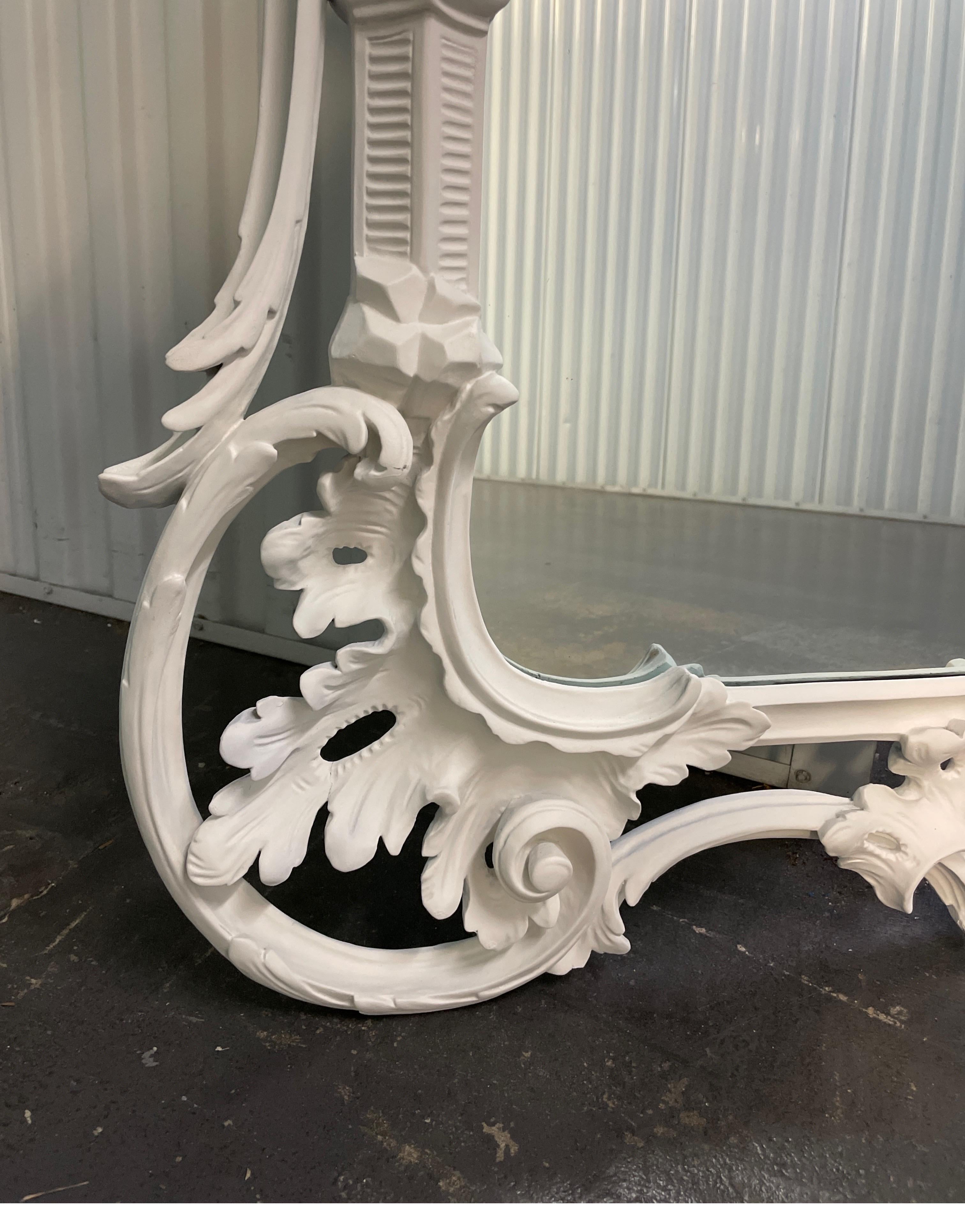 Large Hand Carved & Painted Italian Chinese Chippendale Style Mirror 3