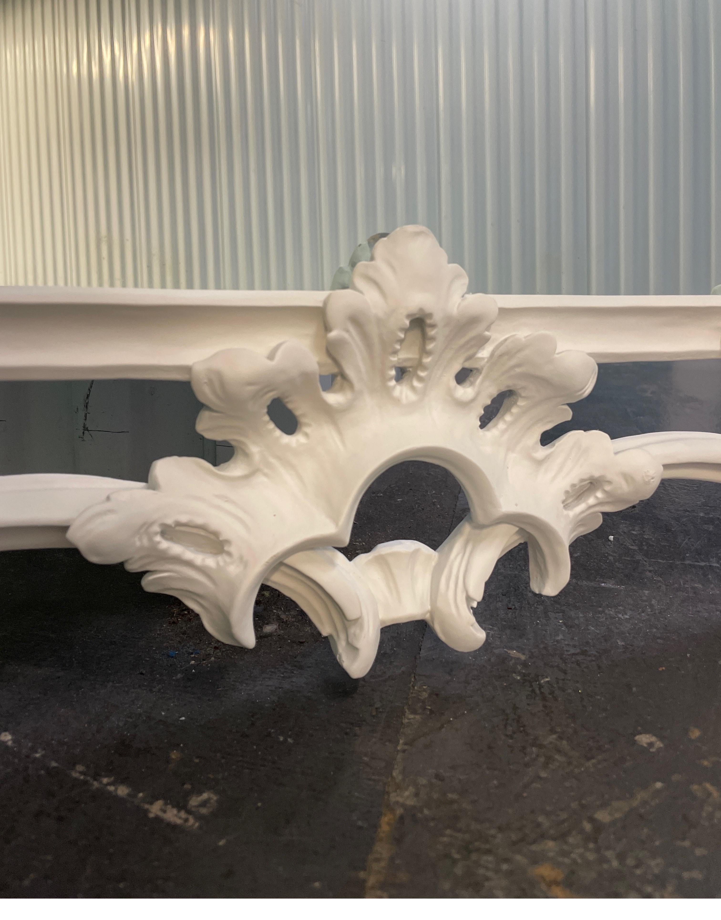 Large Hand Carved & Painted Italian Chinese Chippendale Style Mirror 4