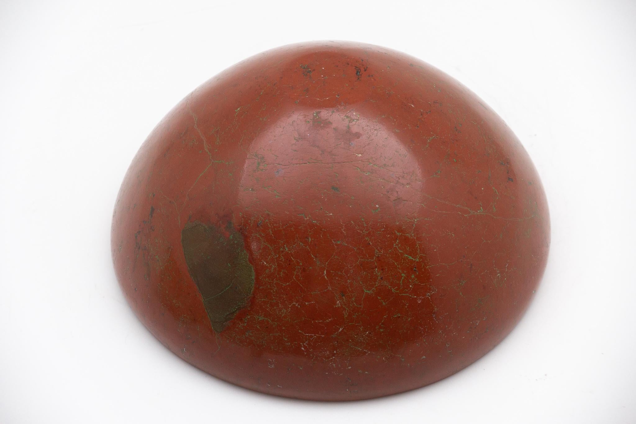 Hand-carved and polished out of a solid piece of red jasper stone. This 6