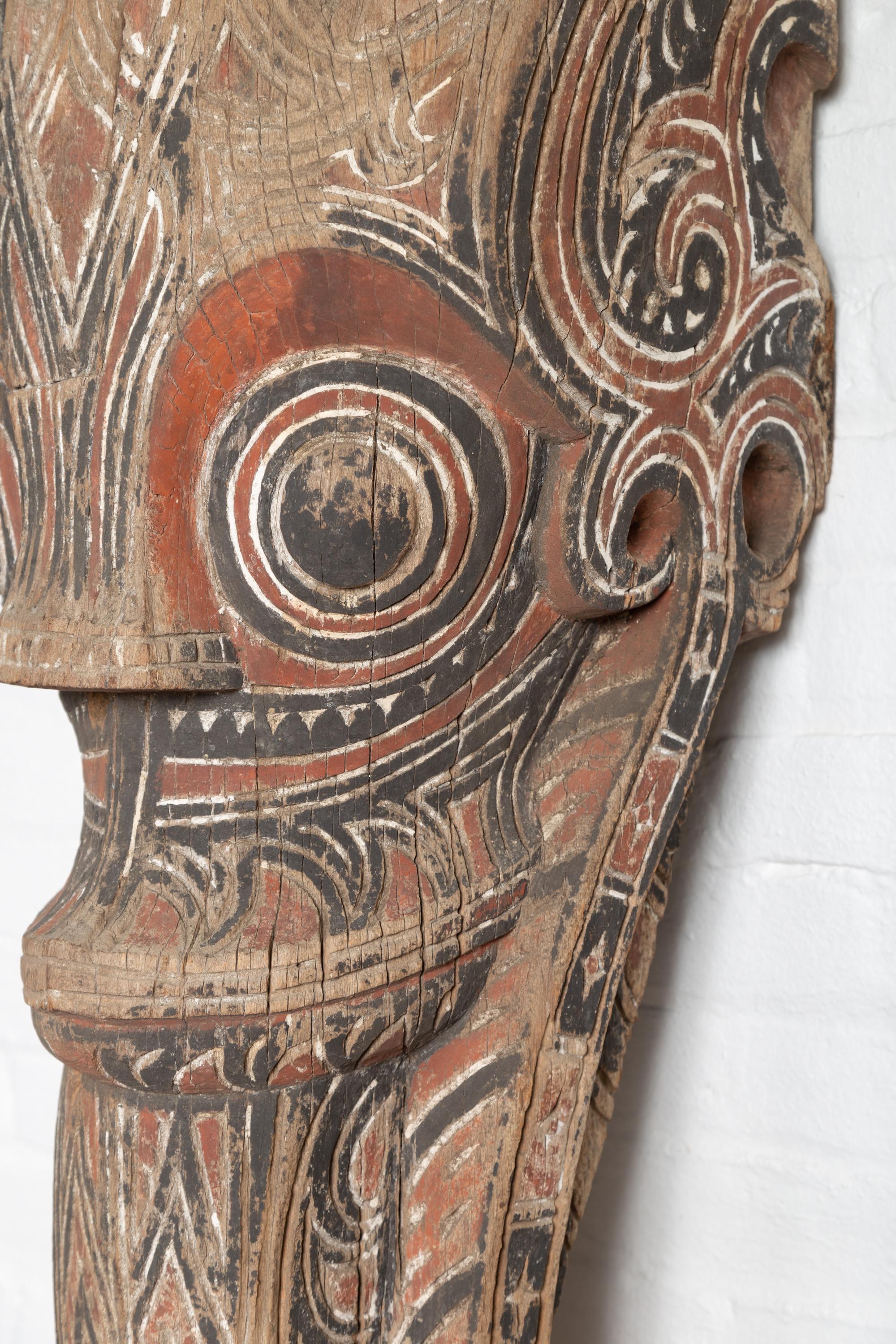 Large Hand Carved Singa Singa Tribal Carving from the Batak People, Sumatra For Sale 2