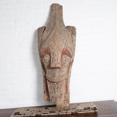 Large Hand Carved Singa Singa Tribal Carving from the Batak People, Sumatra