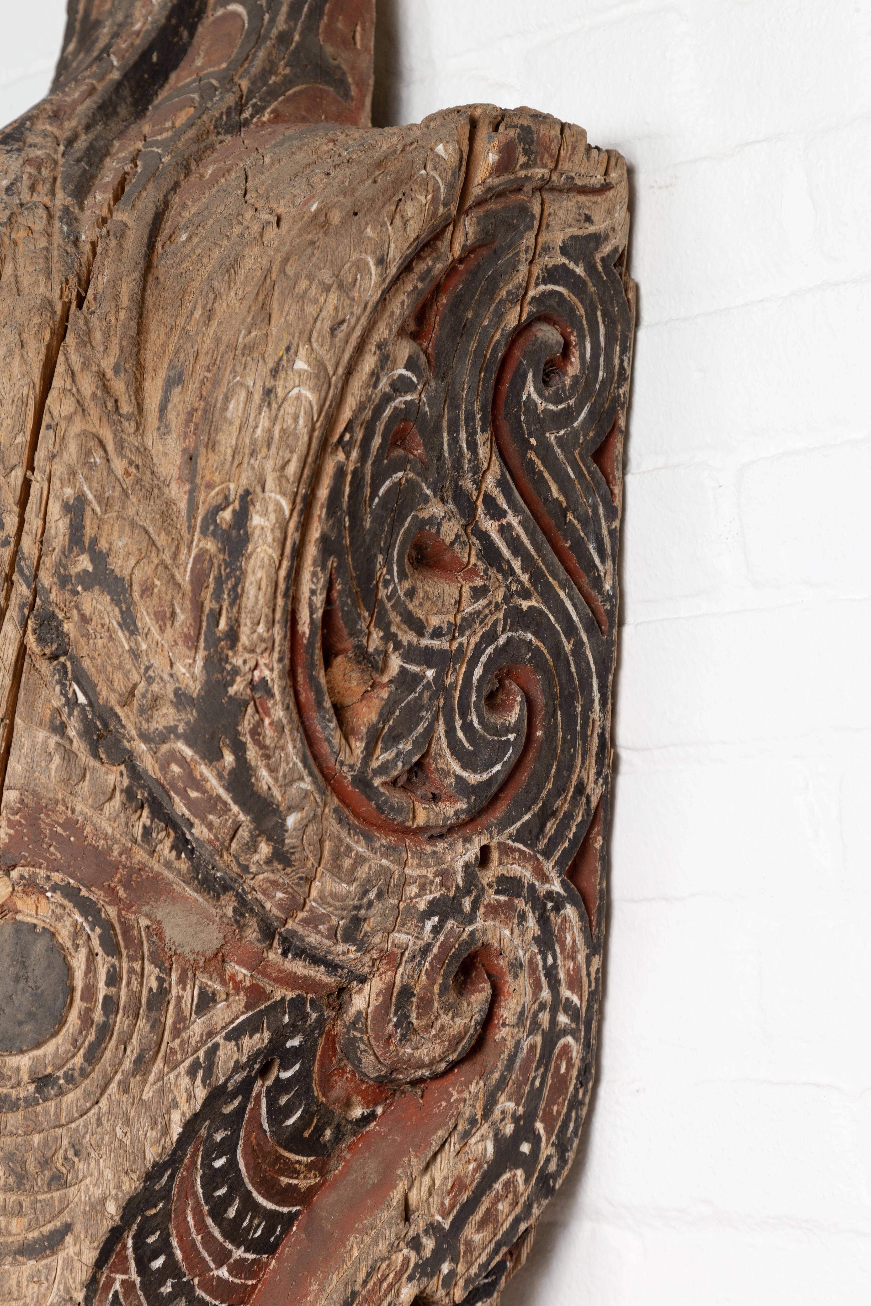 Large Hand Carved Singa Singa Tribal Carving from the Batak People, Sumatra 2