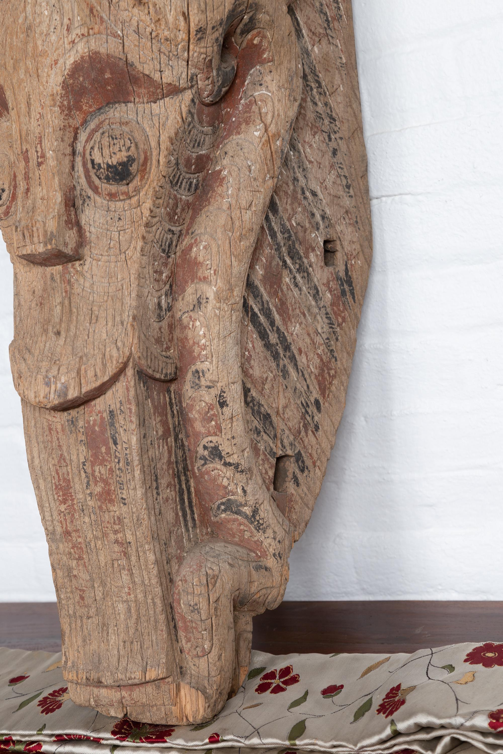 Large Hand Carved Singa Singa Tribal Carving from the Batak People, Sumatra For Sale 3