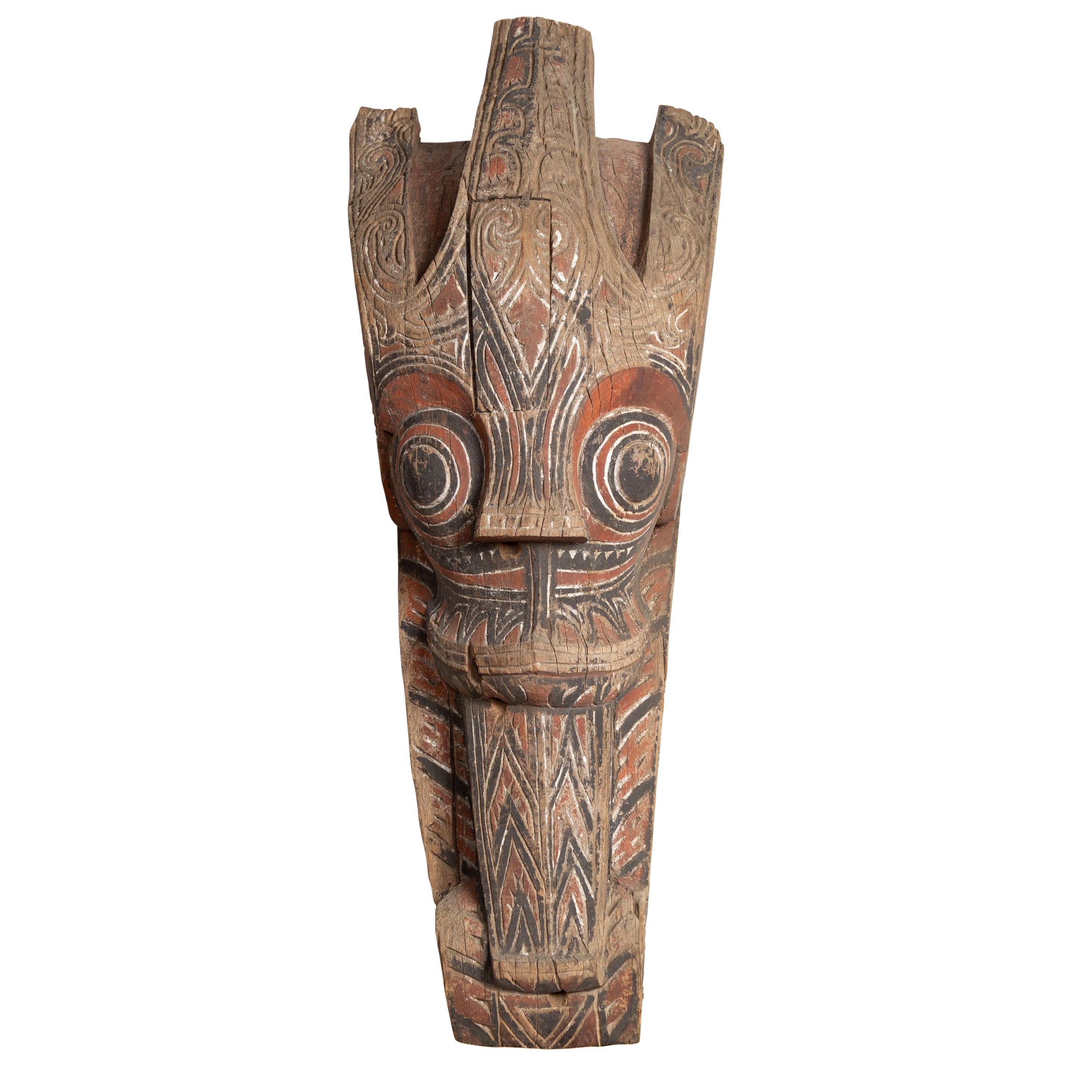 Large Hand Carved Singa Singa Tribal Carving from the Batak People