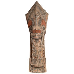 Large Hand Carved Singa Singa Tribal Carving from the Batak People, Sumatra