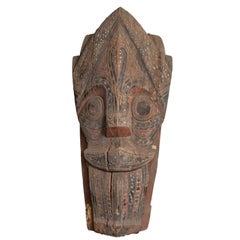 Antique Large Hand Carved Singa Singa Tribal Carving from the Batak People, Sumatra