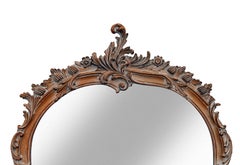 Large Hand Carved Wood Mirror
