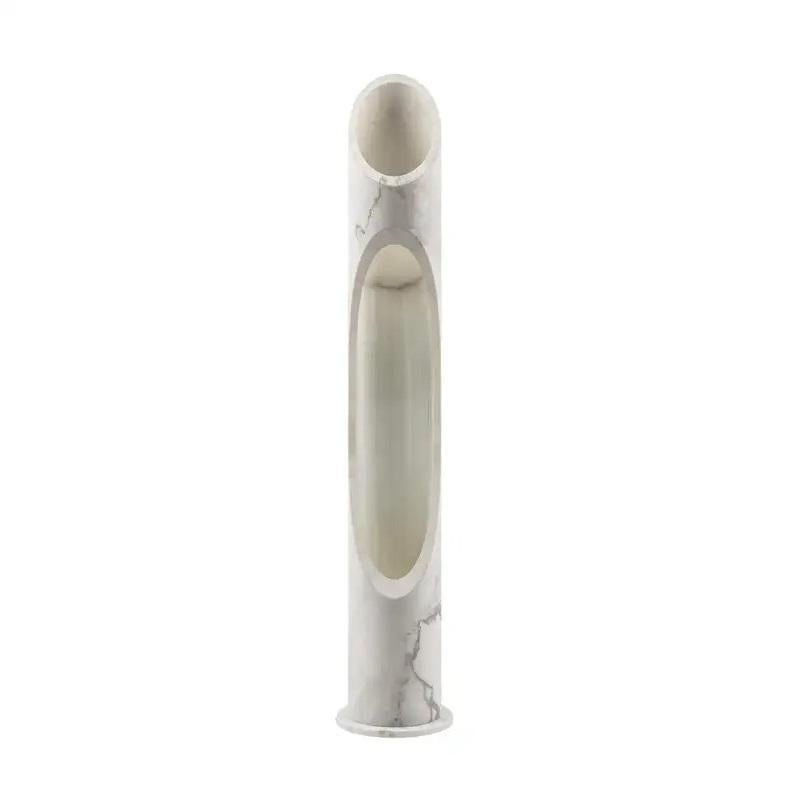 Große handgefertigte Armonia-Vase aus Bianco-Arabescato-Marmor L von Jacopo Simonetti im Angebot 8