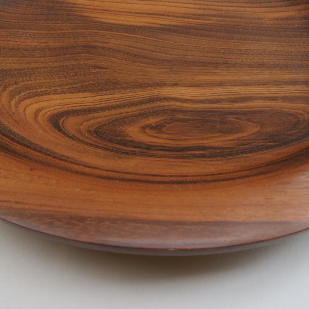 Large Hand Crafted Wooden Bowl in Goncala Alves For Sale 2