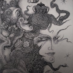 Matrix, Swarovski e fili d'argento ricamati , in stock