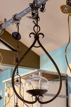 Large Hand Forged Hall Lantern